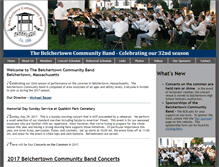 Tablet Screenshot of belchertowncommunityband.org